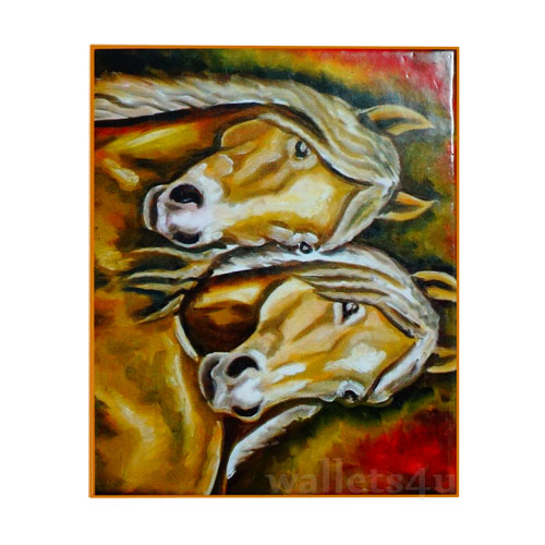 Magic Wallet, Horses, Brown - MWAP0104